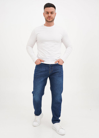 Темно-синие демисезонные зауженные джинсы Trend Collection