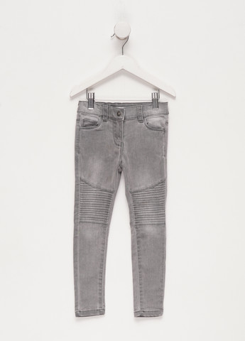 Серые демисезонные скинни джинсы Gemo