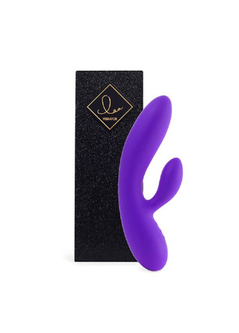 Гнучкий вібратор кролик з двома моторами Lea Rabbit Vibrator Medium Purple FeelzToys (252297431)