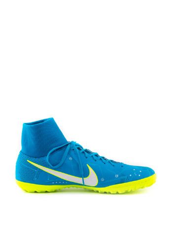Голубые футзалки Nike