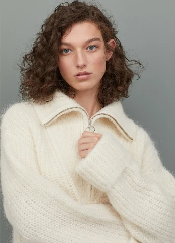 Молочний демісезонний светр H&M