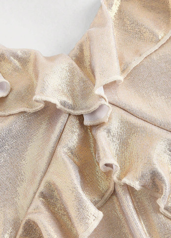 Золотий вечірня, кежуал сукня а-силует SHEIN однотонна