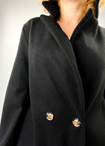 Чорне демісезонне Пальто двобортне Boohoo