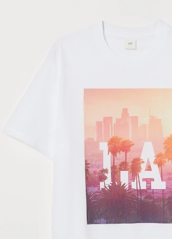 Белая футболка H&M