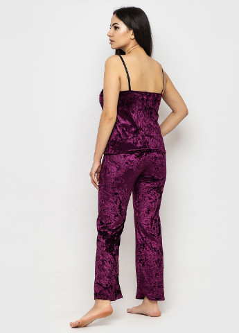 Фиолетовая всесезон пижама (майка, брюки) Ghazel