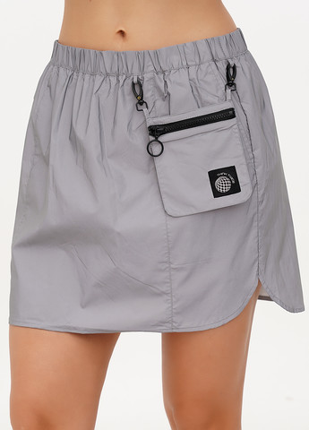 Серая кэжуал однотонная юбка H&M