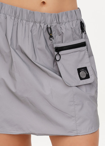 Серая кэжуал однотонная юбка H&M