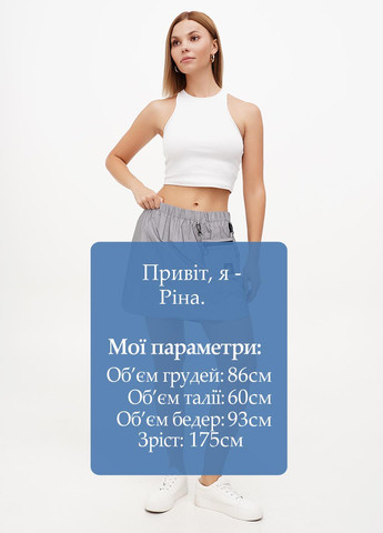Серая кэжуал однотонная юбка H&M