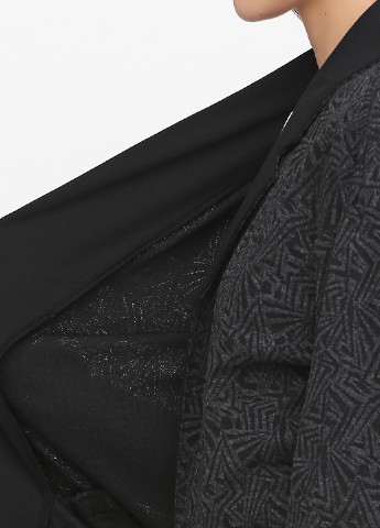 Грифельно-серый женский жакет Minus с абстрактным узором - демисезонный