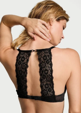 Чорний демісезонний комплект (бюстгальтер, трусики) Victoria's Secret