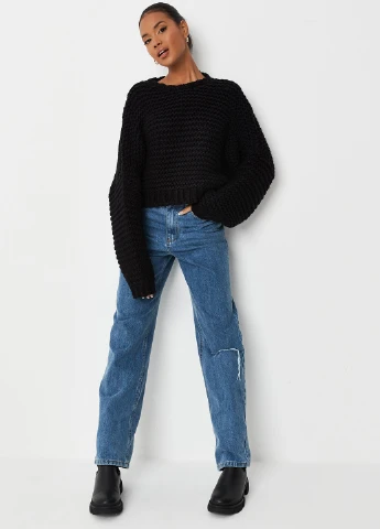 Чорний демісезонний светр Missguided