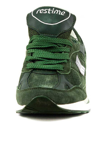Зеленые демисезонные кроссовки Restime