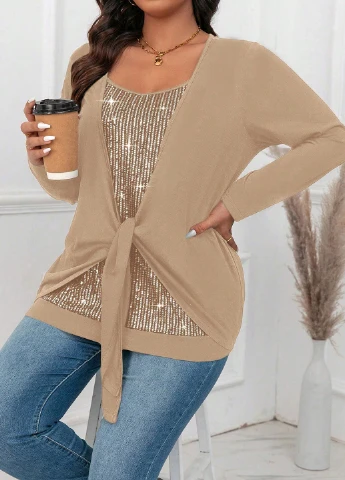Бежева блуза SHEIN