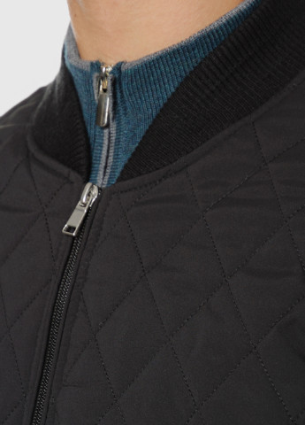Чорна демісезонна куртка чоловіча Arber Varsity Jacket H19/1