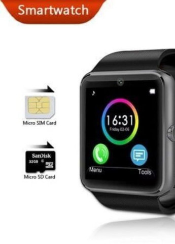 Умные Умные смарт часы GT08 Black Умные UWatch (225878329)