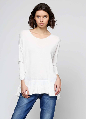 Белая демисезонная блуза And Less