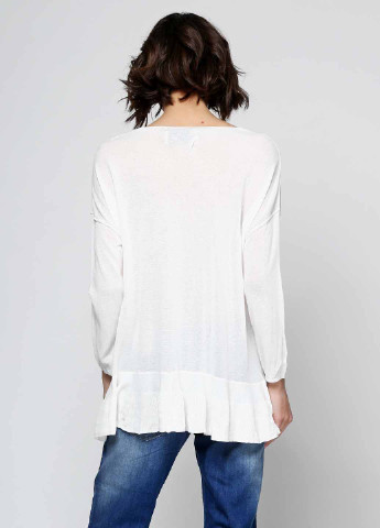 Белая демисезонная блуза And Less