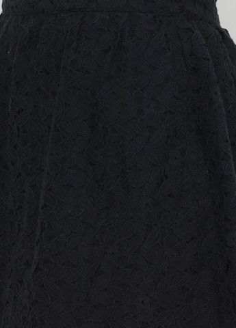 Темно-синяя кэжуал фактурная юбка Superdry а-силуэта (трапеция)