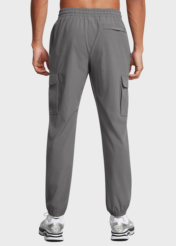 Серые кэжуал демисезонные джоггеры, карго брюки Under Armour
