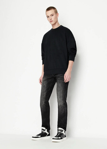 Черные демисезонные регюлар фит джинсы Armani Exchange