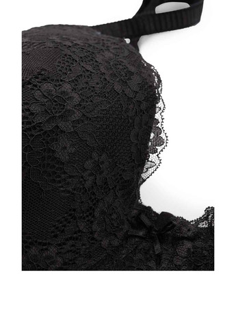 Чёрный бюстгальтер C&A с косточками полиамид