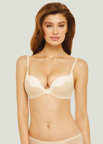 Бежевий безшовний бюстгальтер Marc & André з кісточками поліамід