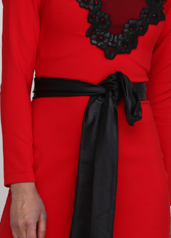 Красное кэжуал платье Imperial однотонное