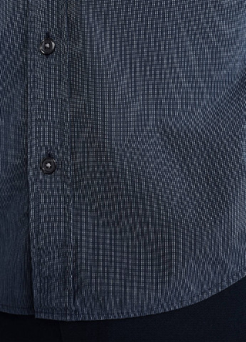 Серо-синяя кэжуал рубашка меланж Abercrombie & Fitch