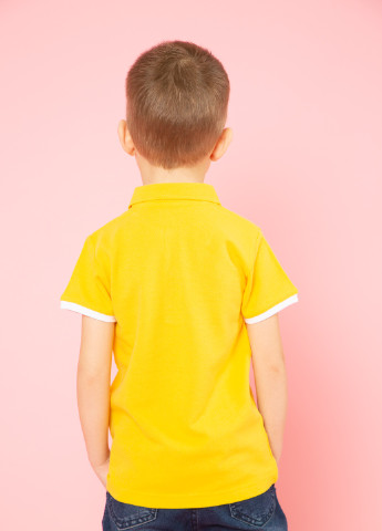 Желтая детская футболка-футболка поло детская TvoePolo однотонная