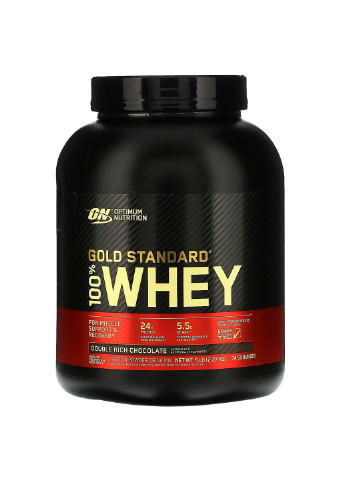 Сироватковий протеїн ізолят (100% Whey Gold Standard) 2270 г зі смаком подвійного шоколаду Optimum Nutrition (252559442)