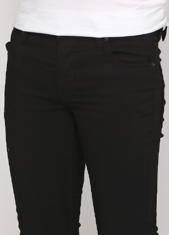 Черные демисезонные скинни фит джинсы Solid
