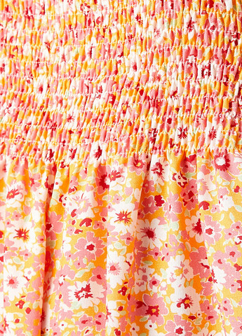 Світло-рожева кежуал сукня кльош KOTON з квітковим принтом
