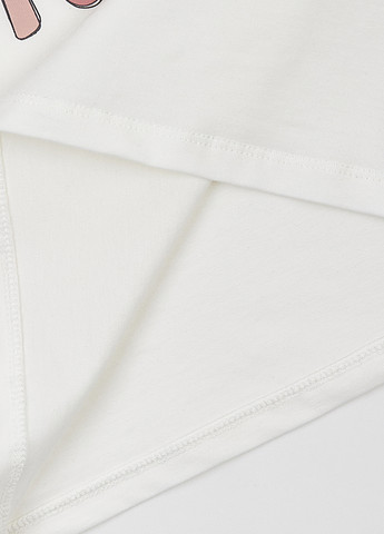 Молочний літній костюм (футболка, легінси) Flamingo