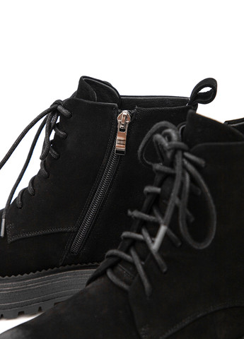 Осенние ботинки берцы Respect без декора из натурального нубука