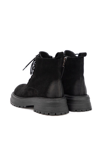 Осенние ботинки берцы Respect без декора из натурального нубука