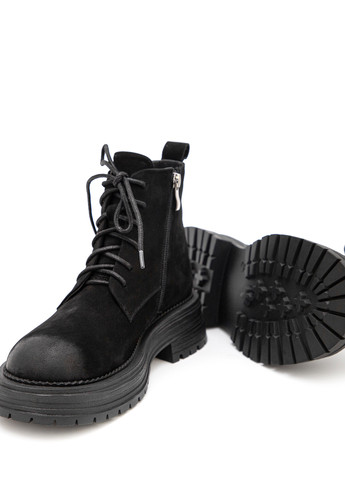 Осенние ботинки берцы Respect без декора из натурального нубука