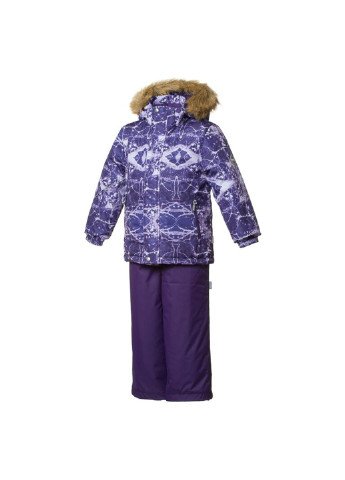 Фіолетовий зимній комплект зимовий (куртка + напівкомбінезон) dante 1 Huppa