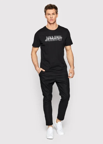 Чорна футболка JACK&JONES 12205957 bl