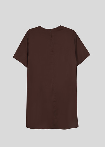 Коричневое кэжуал платье платье-футболка H&M однотонное