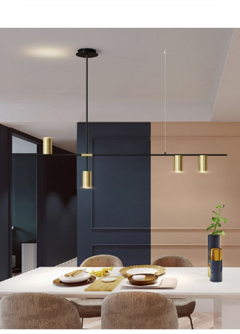 Люстра потолочная на 5 лампочек MD8021/5-gd-k Черный 35х20х123 см. Sunnysky (253527818)