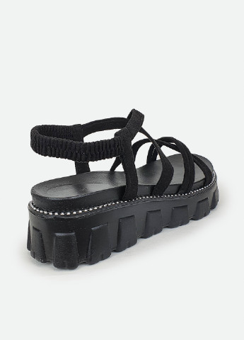 Спортивные удобные женские сандали на платформе черные 40 Fashion
