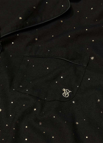 Черная всесезон пижама (рубашка, брюки) рубашка + брюки Victoria's Secret