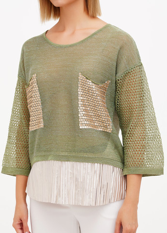 Зелена блуза Sassofono Club