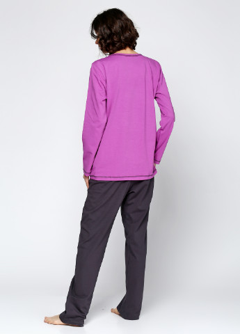 Сиреневая всесезон пижама (кофта, брюки) AL PERI