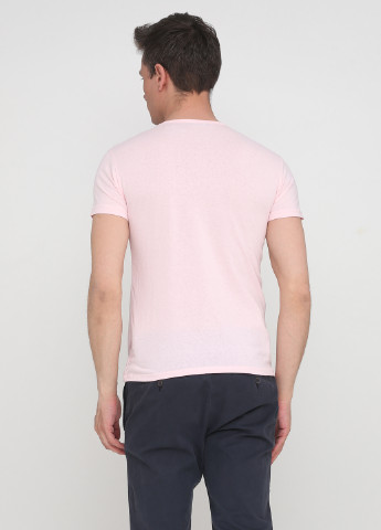 Блідо-рожева футболка з коротким рукавом LEXSUS