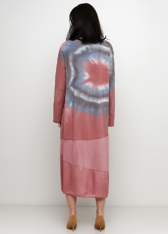 Персикова кежуал плаття, сукня оверсайз Made in Italy з градієнтом