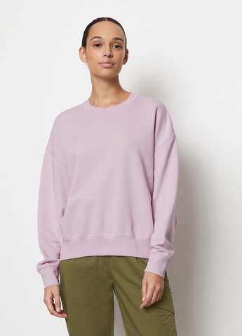 Светло-лиловый свитшот Marc O'Polo логотип без декора (330224143)