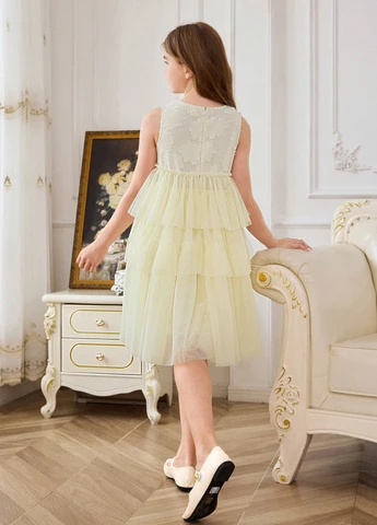 Молочное платье SHEIN (331624102)