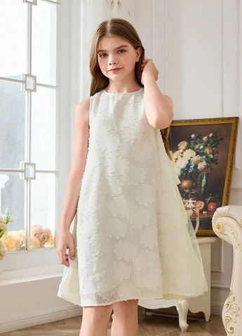 Молочное платье SHEIN (331624102)