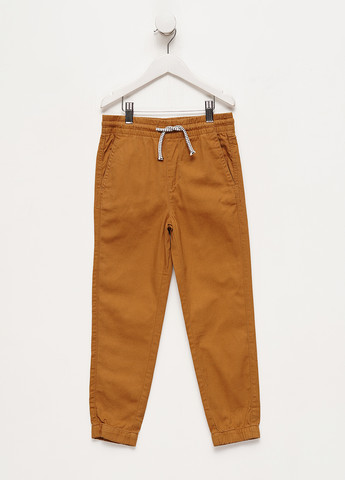 Горчичные кэжуал демисезонные брюки джоггеры H&M